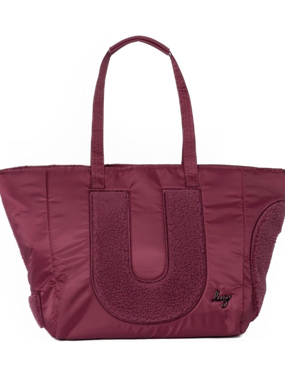 Bnwt Avion SE Carryall Tote Lug Quilted in Burgundy.